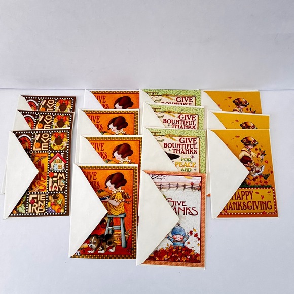 Mary Engelbreit Lot of Vintage Cards Thanksgiving Friendship Vintage - Picture 5 of 16